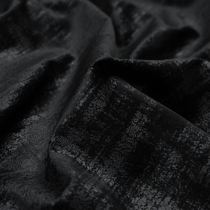 Embossed Textured Velvet - Raven - British Imported Detail