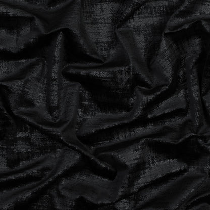 Embossed Textured Velvet - Raven - British Imported