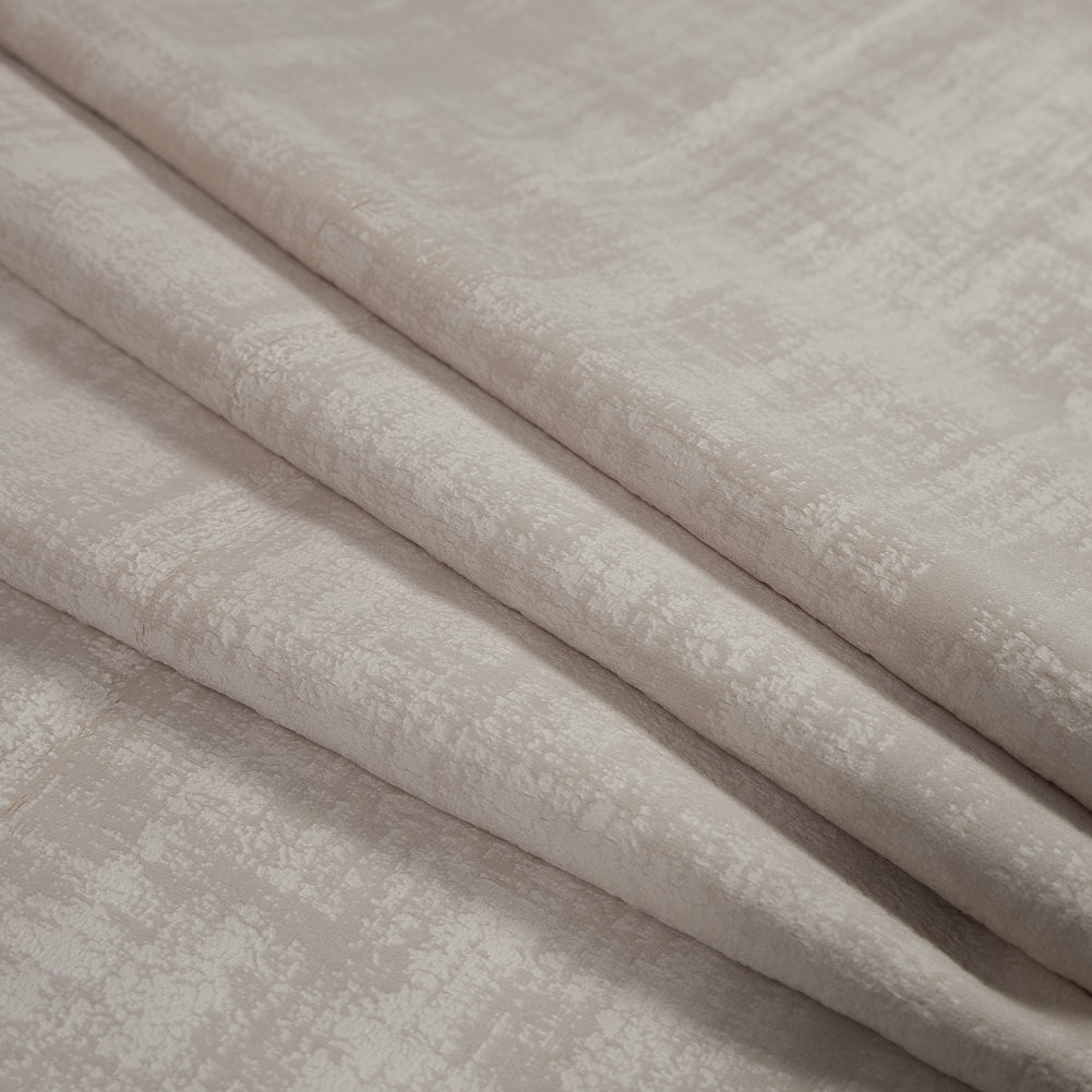 Embossed Textured Velvet - Sesame - British Imported Folded