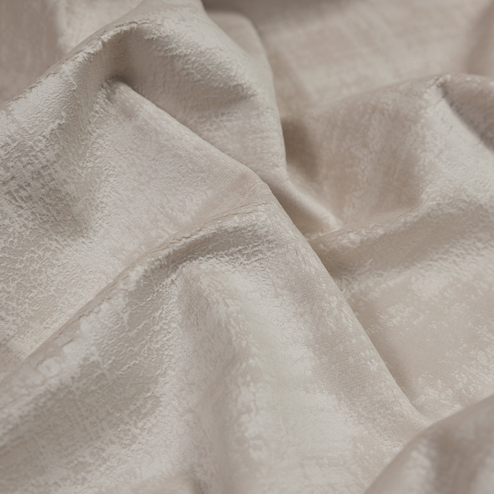 Embossed Textured Velvet - Sesame - British Imported Detail