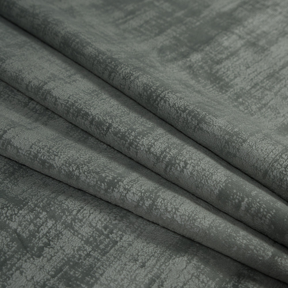 Embossed Textured Velvet - Willow - British Imported Folded