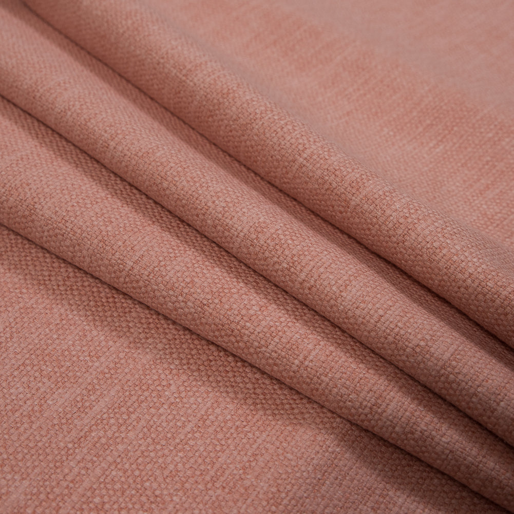 Polyester and Cotton Woven - Coral - British Imported Folded