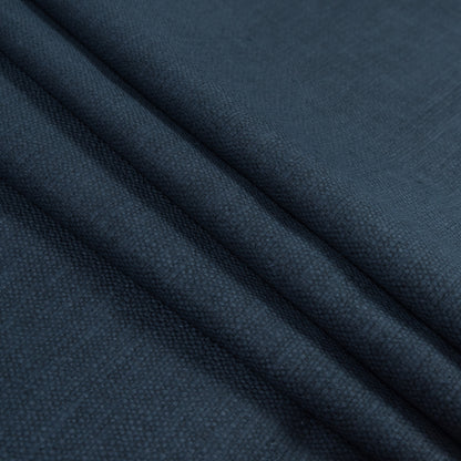 Polyester and Cotton Woven - Indigo - British Imported Folded