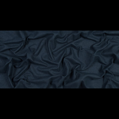 Polyester and Cotton Woven - Indigo - British Imported Full