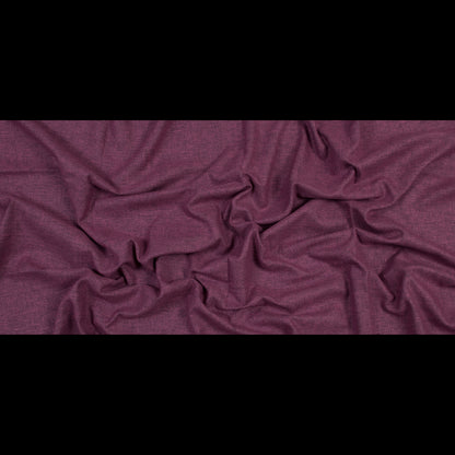 Polyester and Cotton Woven - Plum - British Imported Full