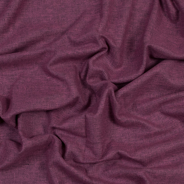 Polyester and Cotton Woven - Plum - British Imported
