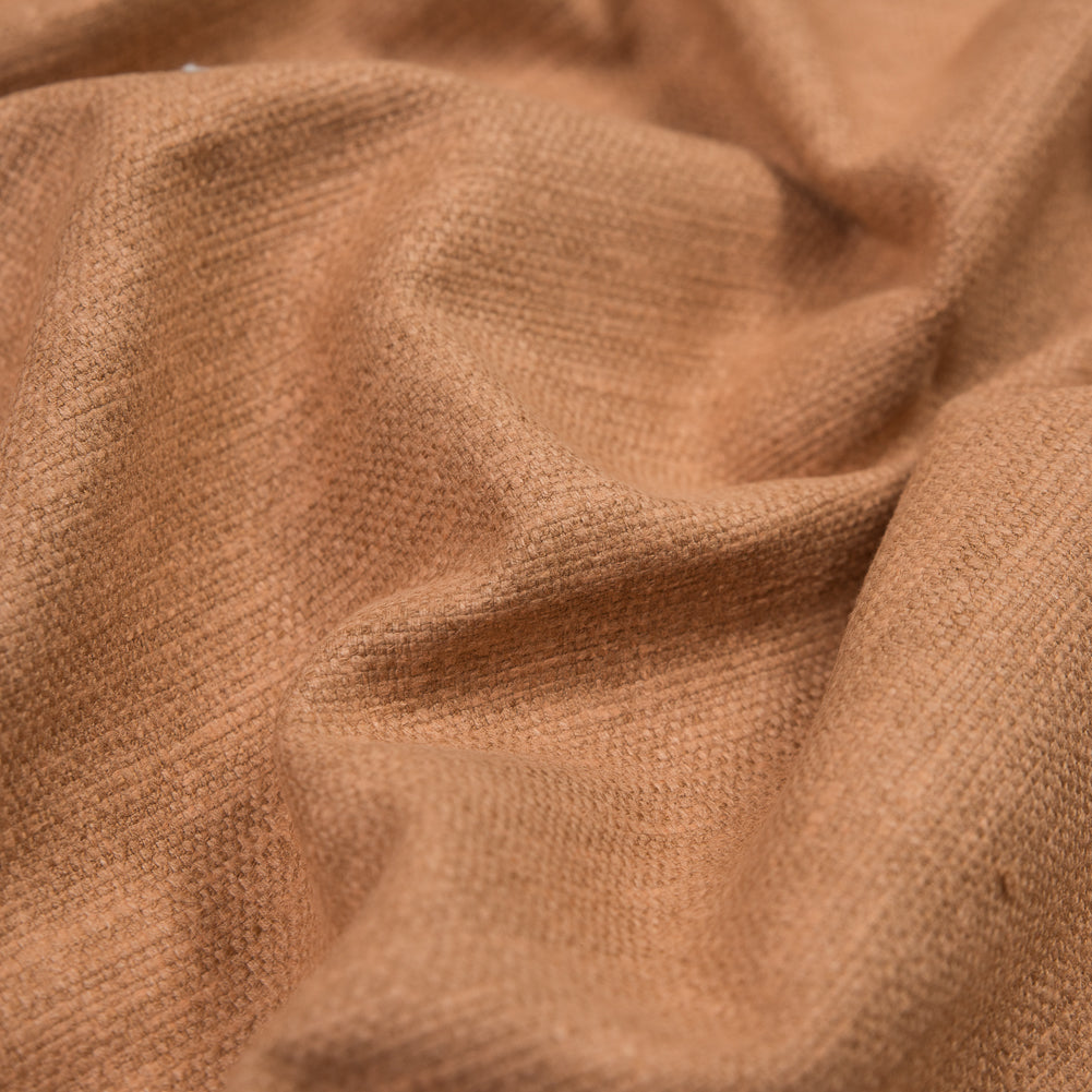 Polyester and Cotton Woven - Rust - British Imported Detail