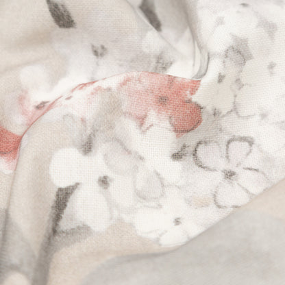 British Imported Vintage Floral Printed Cotton Canvas Detail