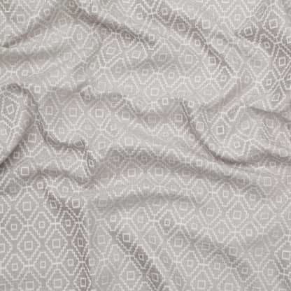 Chenille Jacquard - Dove Diamond Geometric - British Imported