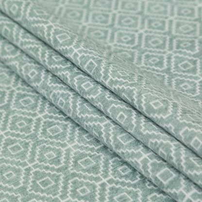 Chenille Jacquard - Spa Diamond Geometric - British Imported