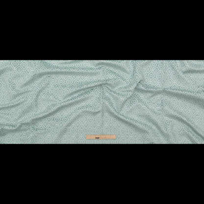 Chenille Jacquard - Spa Diamond Geometric - British Imported