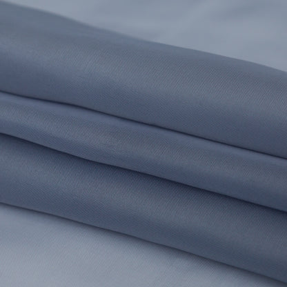 Smooth Drapery Sheers Fabric - Denim - British Imported Folded