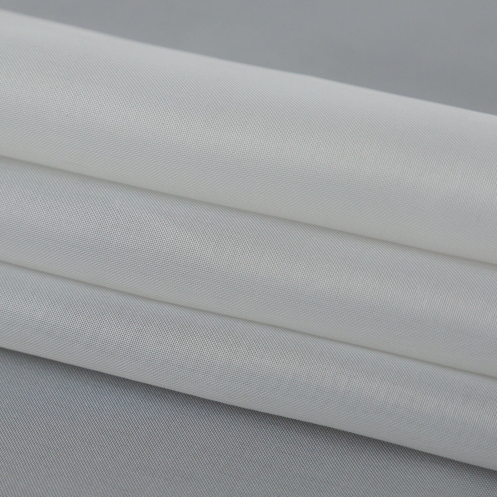 Smooth Drapery Sheers Fabric - Dove - British Imported Folded