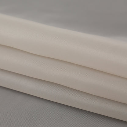 Smooth Drapery Sheers Fabric - Linen - British Imported Folded