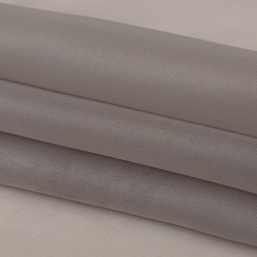 Smooth Drapery Sheers Fabric - Otter - British Imported Folded