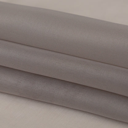 Smooth Drapery Sheers Fabric - Otter - British Imported Folded