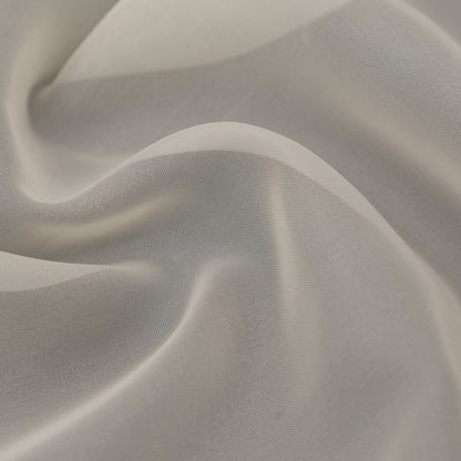 Smooth Drapery Sheers Fabric - Oyster - British Imported Detail