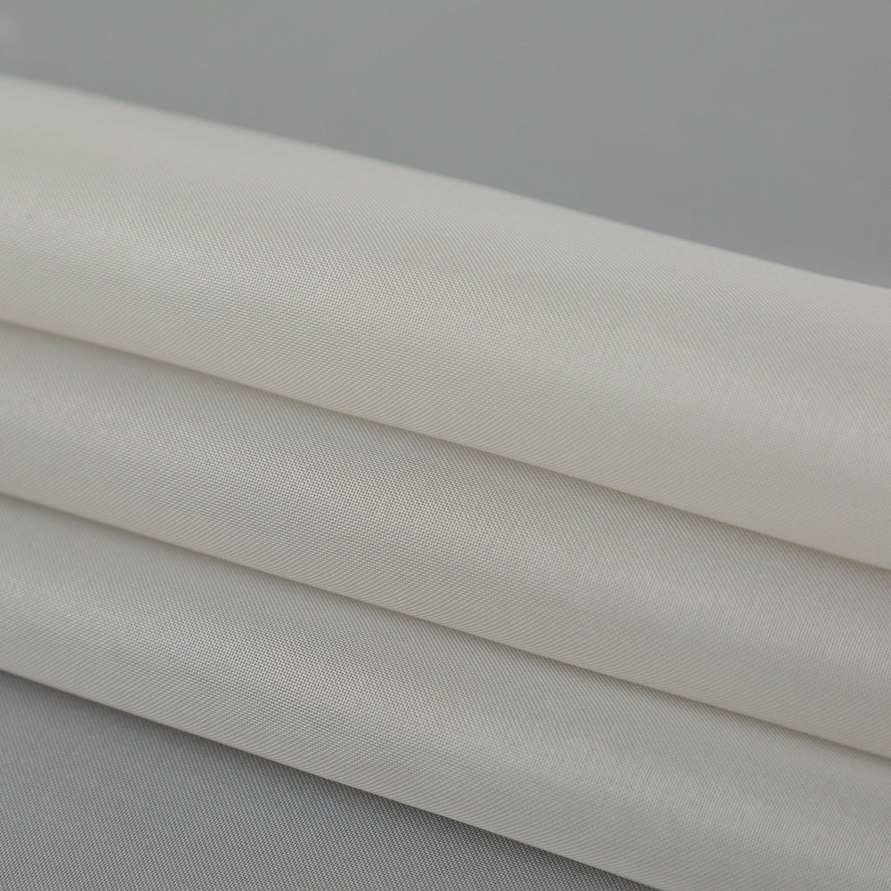 Smooth Drapery Sheers Fabric - Pebble - British Imported Folded