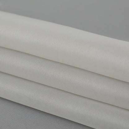 Smooth Drapery Sheers Fabric - Pebble - British Imported Folded