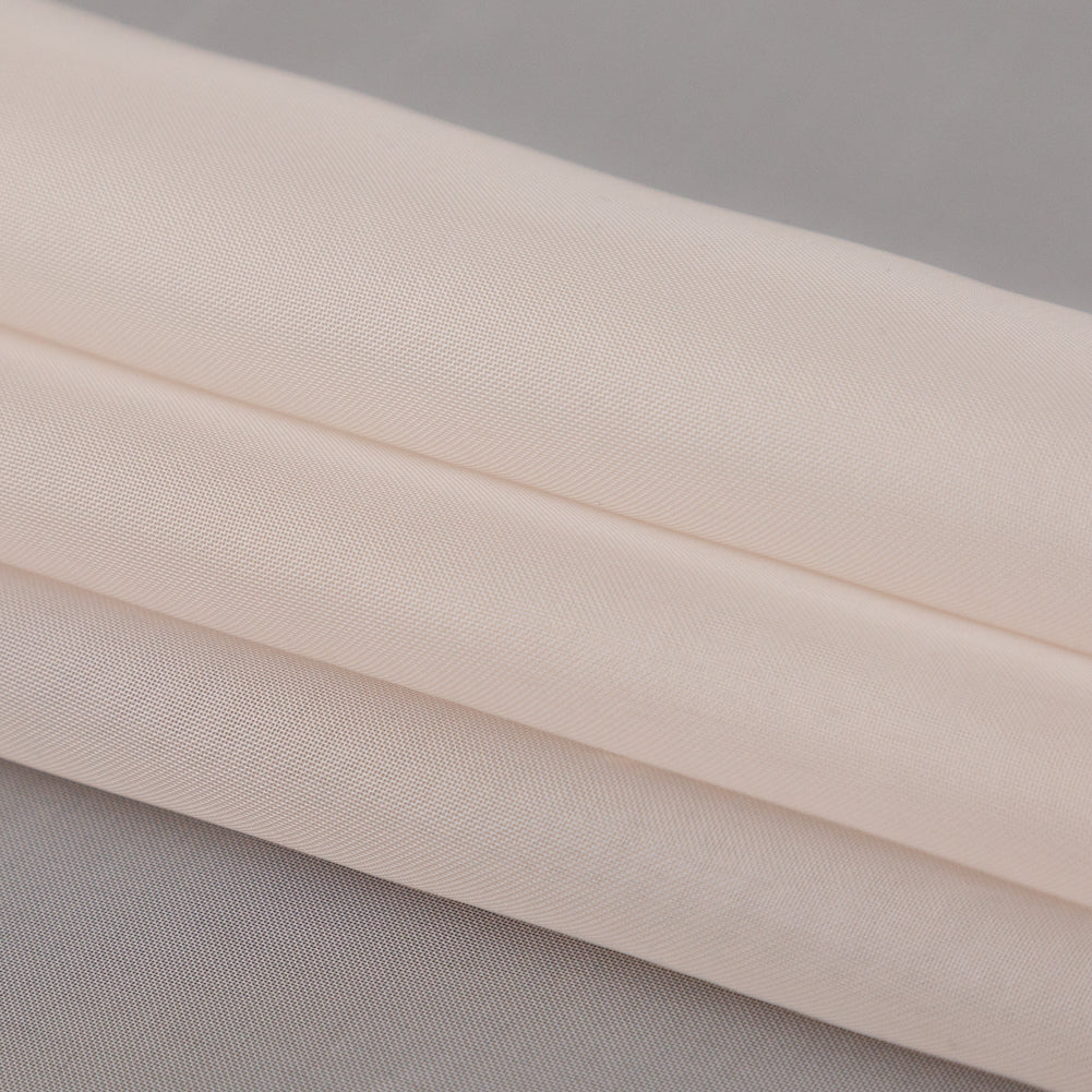 Smooth Drapery Sheers Fabric - Shell - British Imported Folded