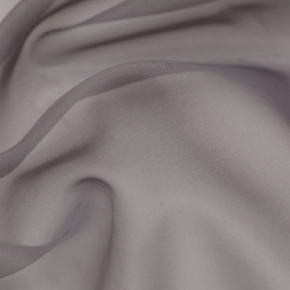 Smooth Drapery Sheers Fabric - Smoke - British Imported Detail