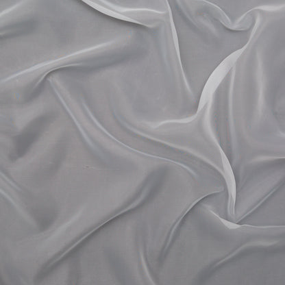 Smooth Drapery Sheers Fabric - Snow - British Imported