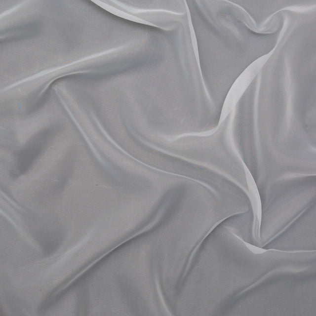 Smooth Drapery Sheers Fabric - Snow - British Imported