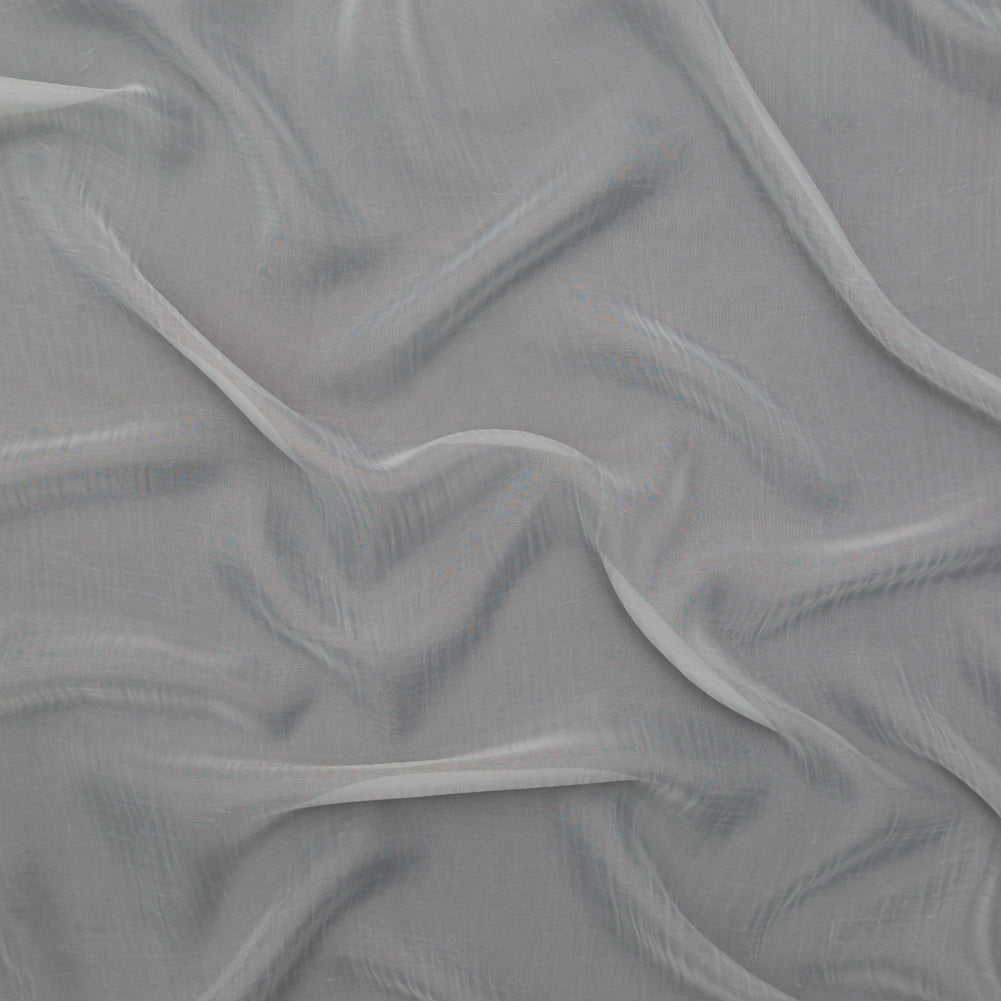 Wrinkled Drapery Sheer Fabric - Dove - British Imported