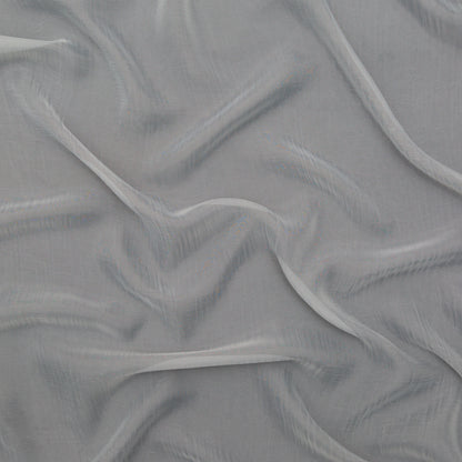 Wrinkled Drapery Sheer Fabric - Dove - British Imported