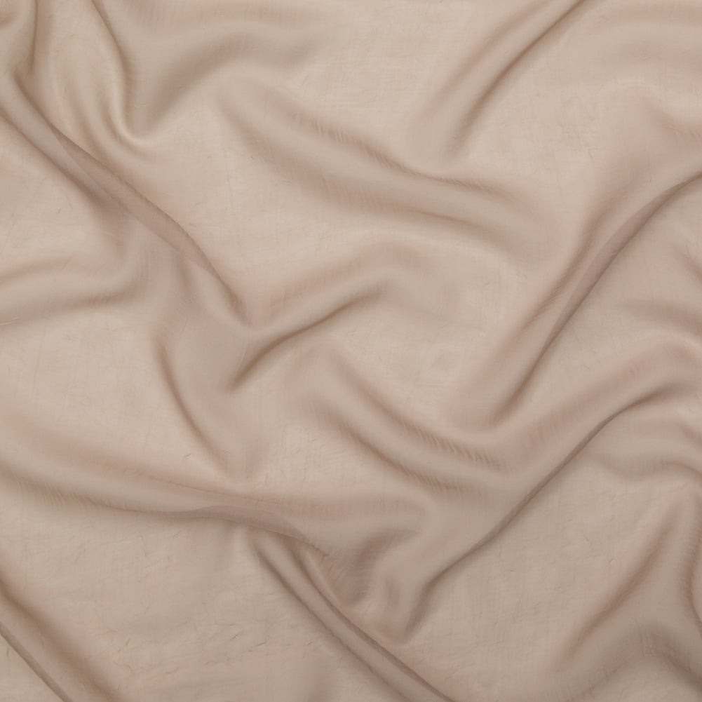 Wrinkled Drapery Sheer Fabric - Fawn - British Imported