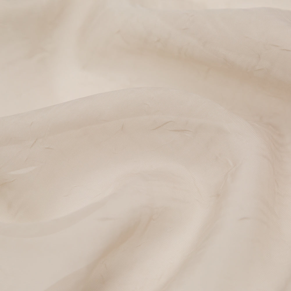 Wrinkled Drapery Sheer Fabric - Linen - British Imported Detail