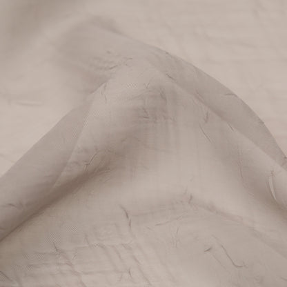 Wrinkled Drapery Sheer Fabric - Otter - British Imported Detail
