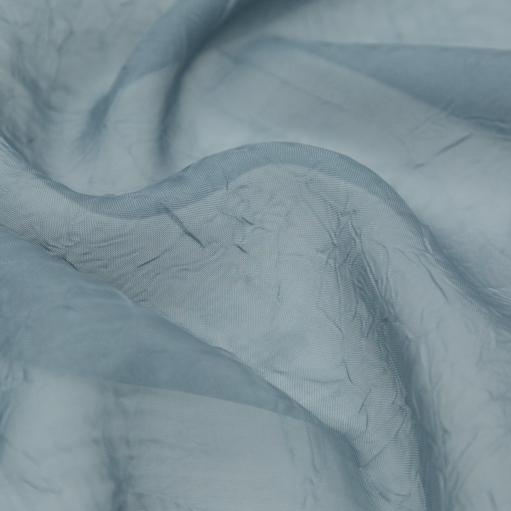 Wrinkled Drapery Sheer Fabric - River - British Imported Detail