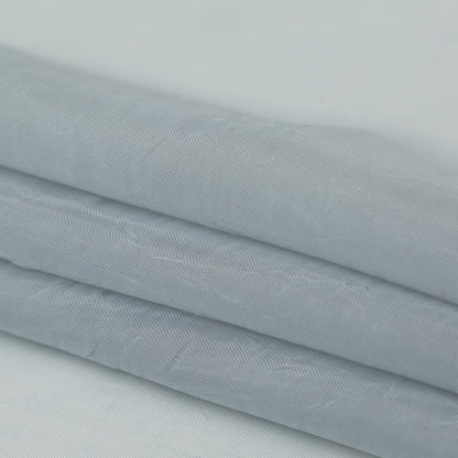 Wrinkled Drapery Sheer Fabric - Sky - British Imported Folded