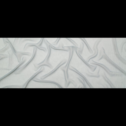 Wrinkled Drapery Sheer Fabric - Sky - British Imported Full