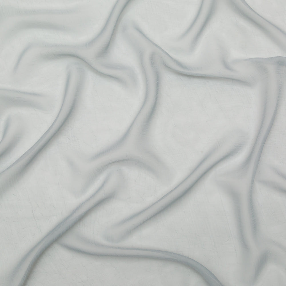 Wrinkled Drapery Sheer Fabric - Sky - British Imported