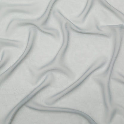 Wrinkled Drapery Sheer Fabric - Sky - British Imported