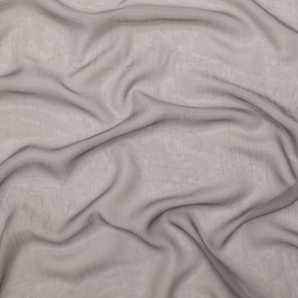 Wrinkled Drapery Sheer Fabric - Smoke - British Imported