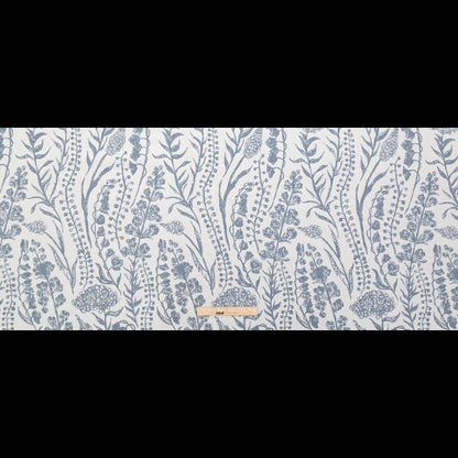 British Imported Denim Floral Blended Jacquard