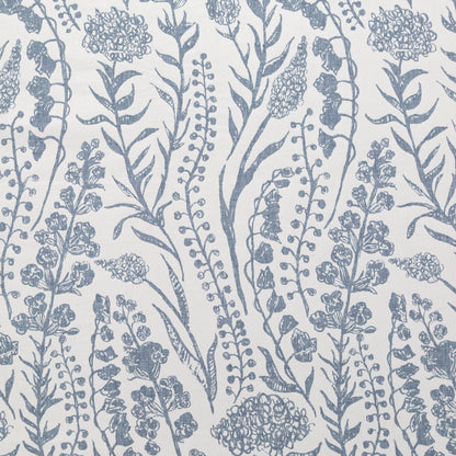 British Imported Denim Floral Blended Jacquard