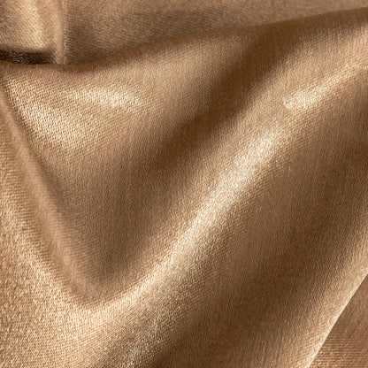Home Decor Polyester Satin - Caramel - British Imported Detail