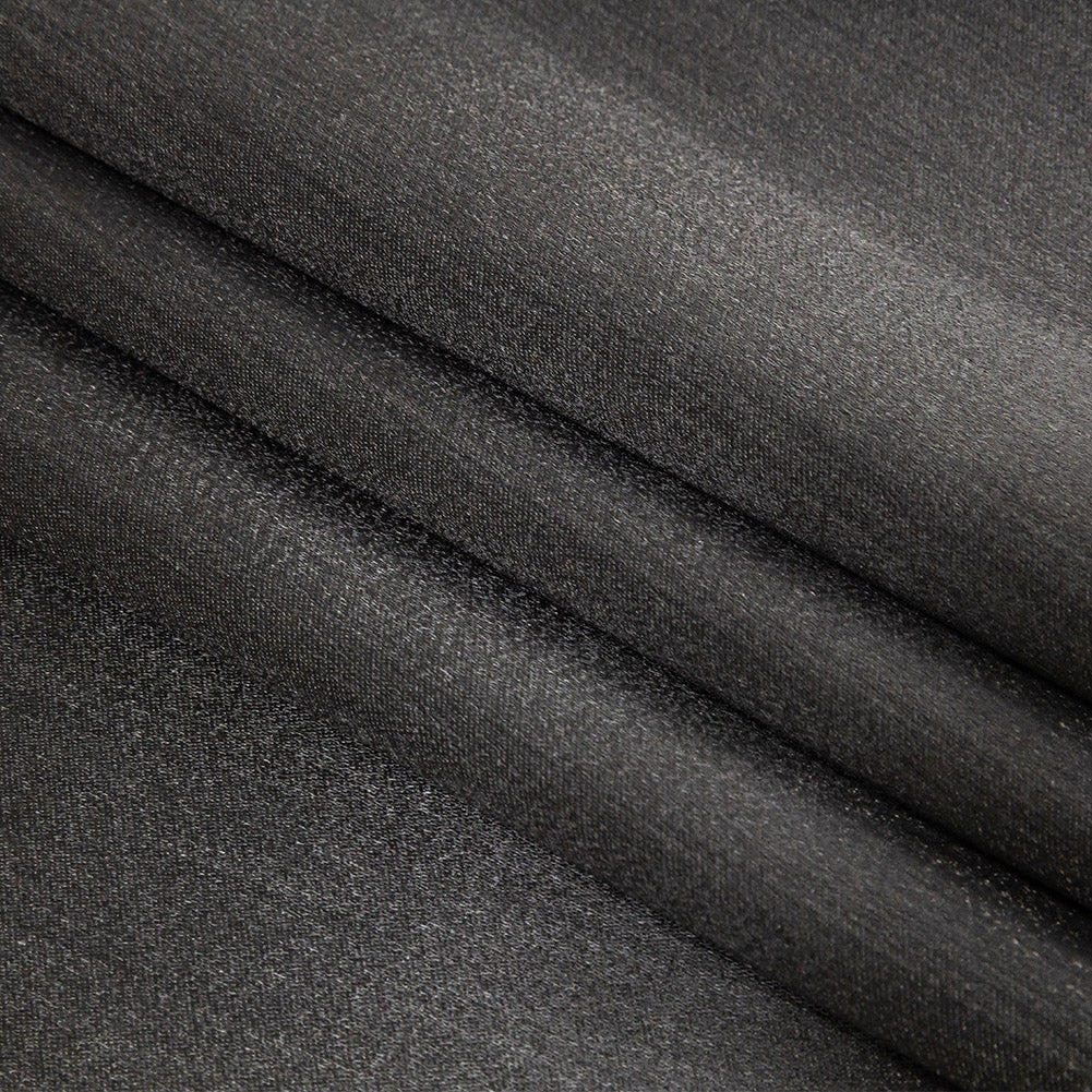 Home Decor Polyester Satin - Charcoal - British Imported Folded