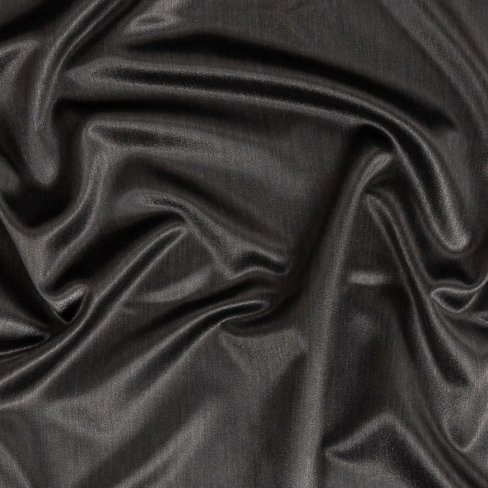 Home Decor Polyester Satin - Charcoal - British Imported
