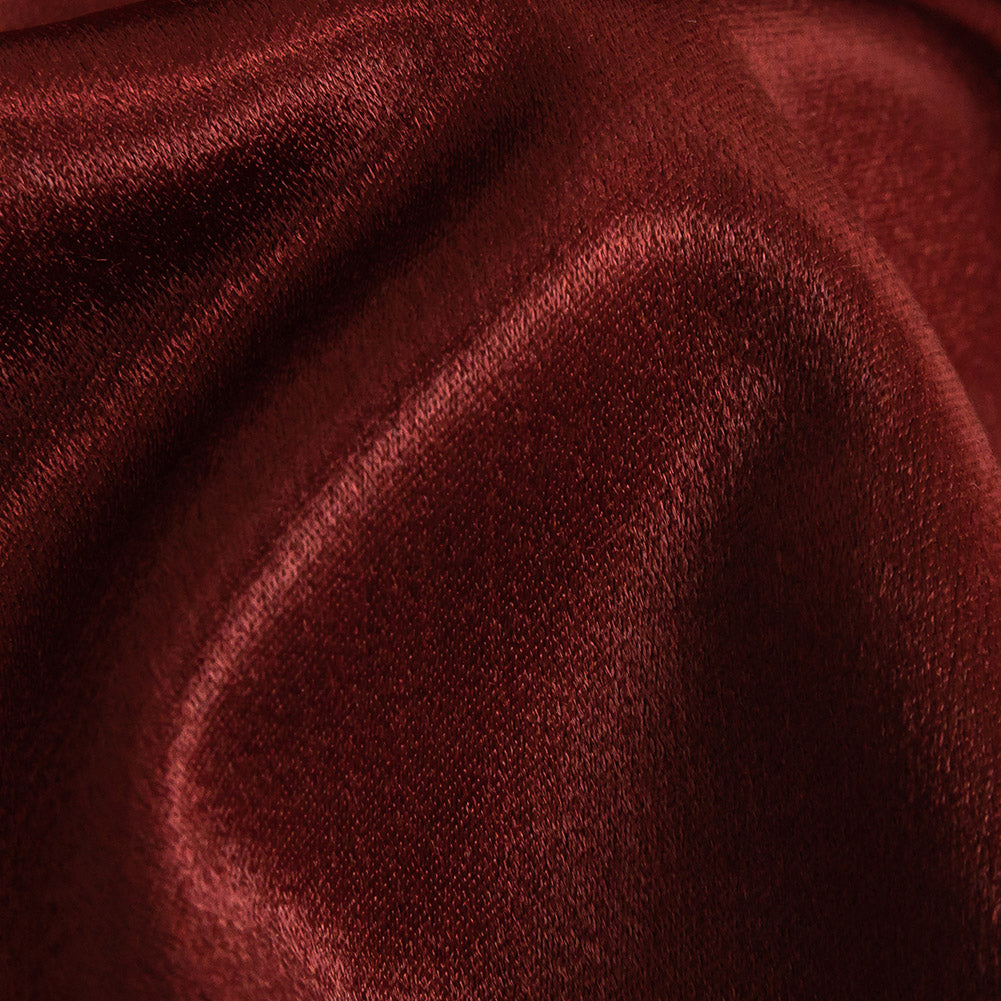 Home Decor Polyester Satin - Claret - British Imported Detail