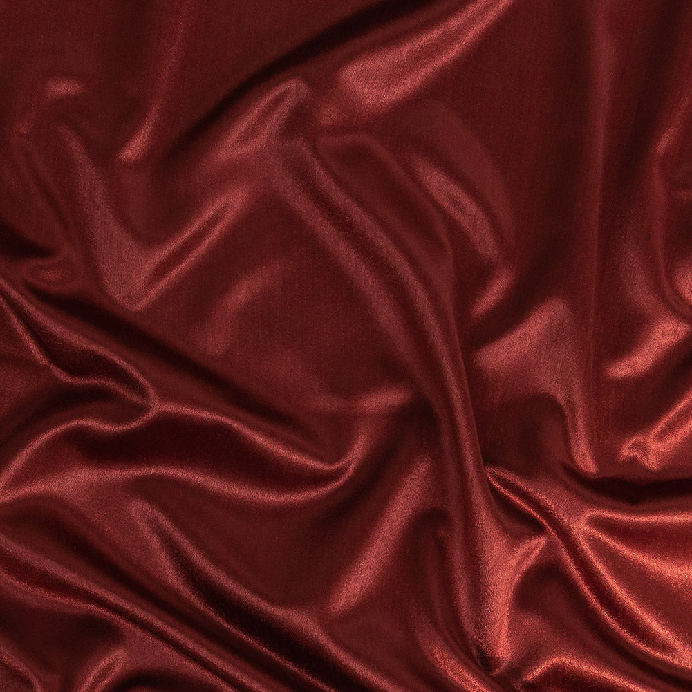Home Decor Polyester Satin - Claret - British Imported