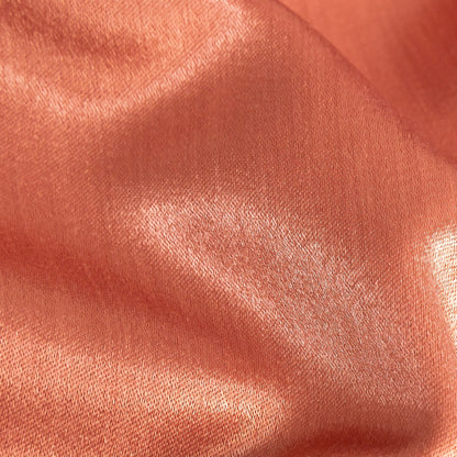Home Decor Polyester Satin - Coral - British Imported Detail