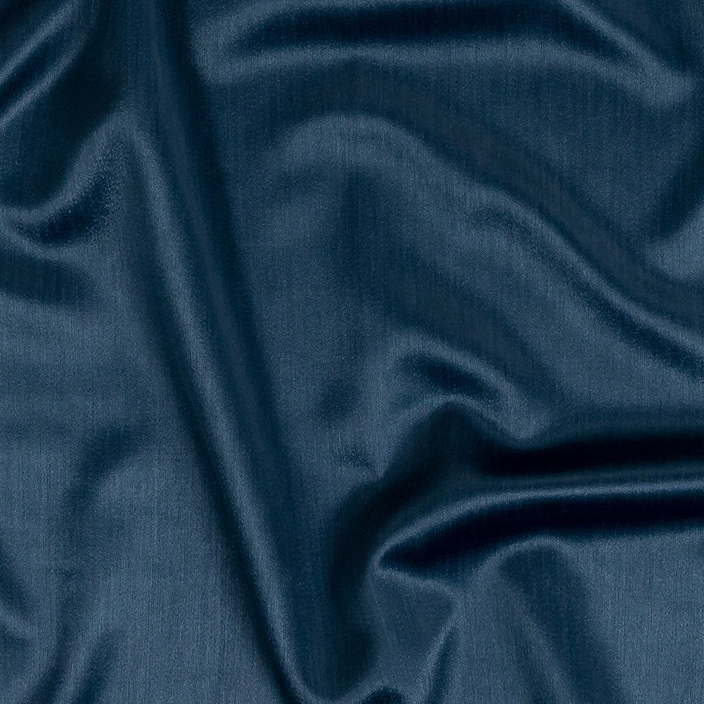 Home Decor Polyester Satin - Denim - British Imported