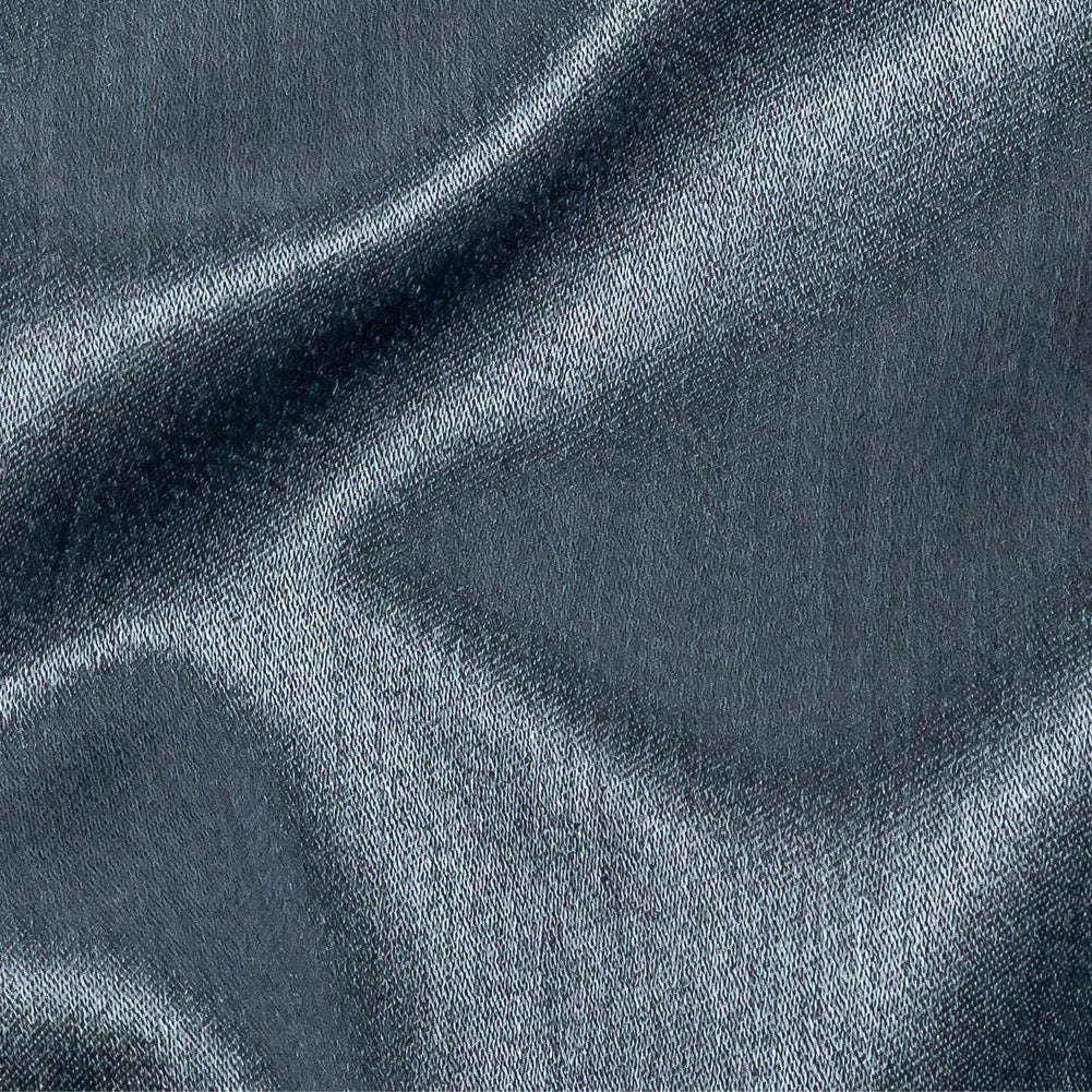 Home Decor Polyester Satin - Indigo - British Imported Detail