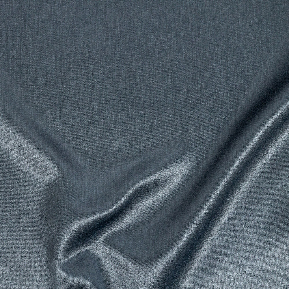 Home Decor Polyester Satin - Indigo - British Imported