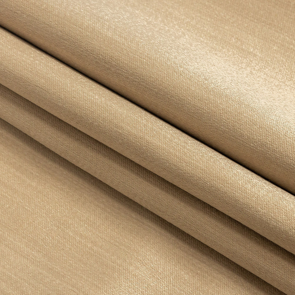 Home Decor Polyester Satin - Nougat - British Imported Folded